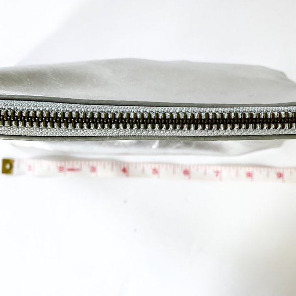Moral Code Silver Leather Cosmetic Case - Picture 6 of 6